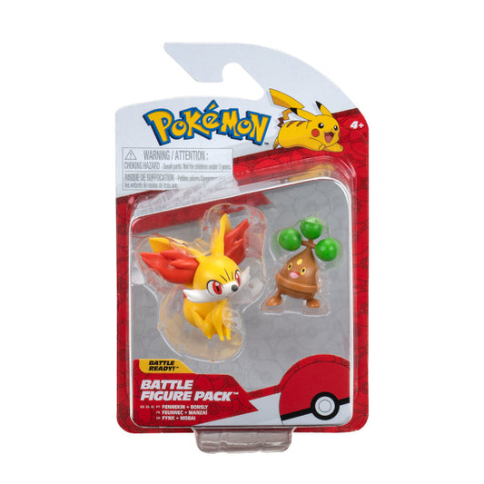 Jazwares Pokemon battle fig. Fennekin and Bonsly