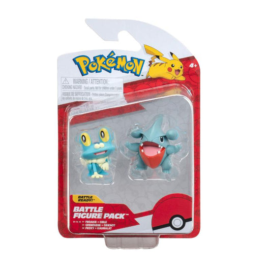 Jazwares Pokemon battle fig. Gible and Froakie