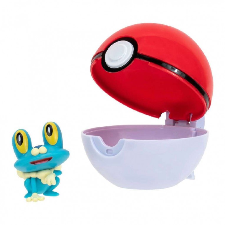 Jazwares Pokemon Clip n' Go Froakie+Pokeball