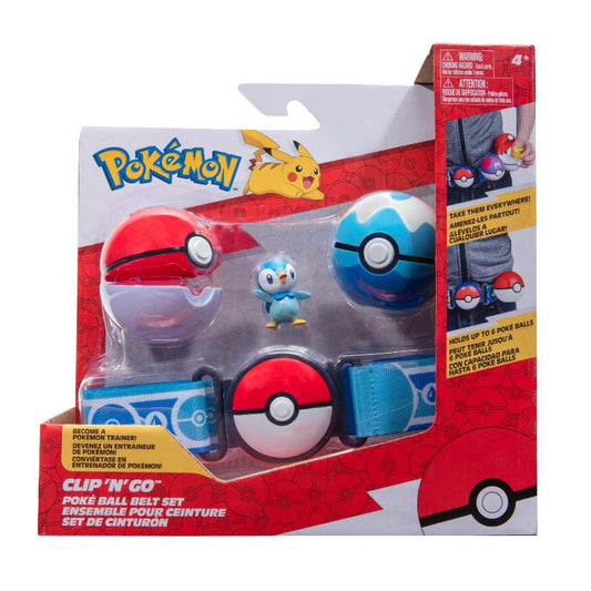 Jazwares Pokemon cinto 2 Clip n' Go Piplup