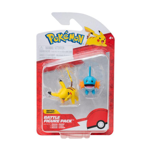Jazwares Pokémon battle fig. pack Mudkip + Pikachu