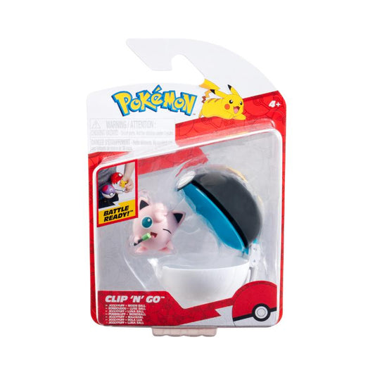 Jazwares Pokémon Clip N Go Jigglypuff #1 + Moon Ba