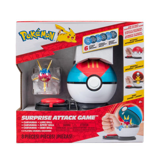 Jazwares juego Pokémon Surprise Attack Carvanha +