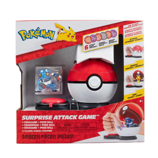Jazwares juego Pokémon Surprise Attack Croagunk +