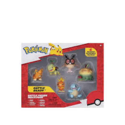 FIGURA POKÉMON BATTLE 2" Y 3" MULTIPACK 6 FIGURAS JAZWARES