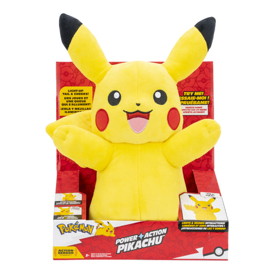 PELUCHE POKÉMON 10" PIKACHU INTERACTIVO JAZWARES