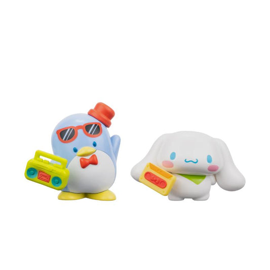 FIGURA HELLO KITTY PACK 2" TUXEDOSAM Y CINNAMOROLL JAZWARES
