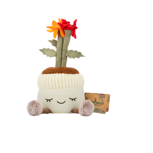 PELUCHE GREENHOUSE 12" MACETA CON MARGARITAS MIXTAS JAZWARES