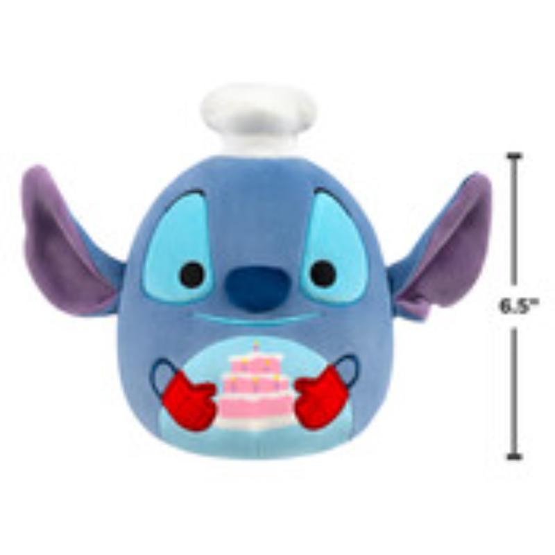 Jazwares Squishmallows Stitch 6.5" con torta