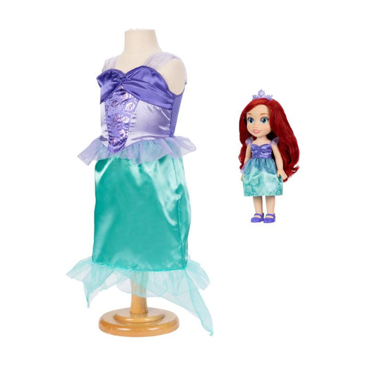 MUÑECA ARIEL Y VESTIDO TALLE L DISNEY PRINCESAS JAKKS