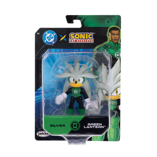FIGURA 2.5" SILVER COMO LINTERNA VERDE SONIC X DC JAKKS