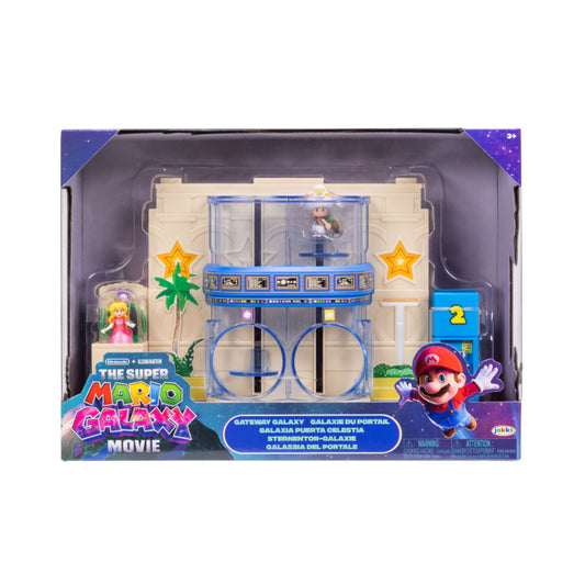 DIORAMA DE GALAXIA PUERTA CELESTIA SUPER MARIO GALAXY JAKKS