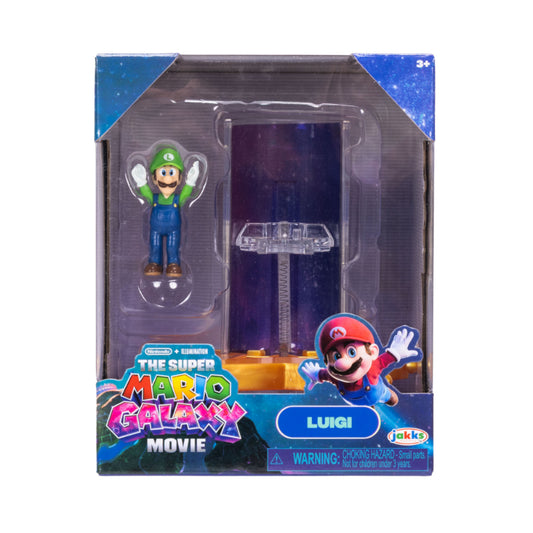 FIGURA MINI LUIGI CON ACCESORIOS SUPER MARIO GALAXY JAKKS