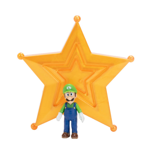 FIGURA MINI LUIGI C/ ESTRELLA SUPER MARIO GALAXY JAKKS