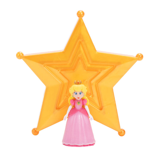 FIGURA MINI PRINCESA PEACH C/ ESTRELLA SUPER MARIO GALAXY JAKKS