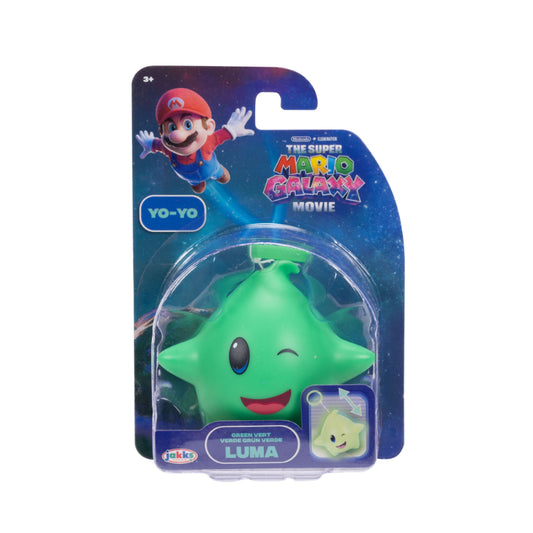 YO-YO BRILLA EN LA OSCURIDAD LUMA VERDE SUPER MARIO GALAXY JAKKS