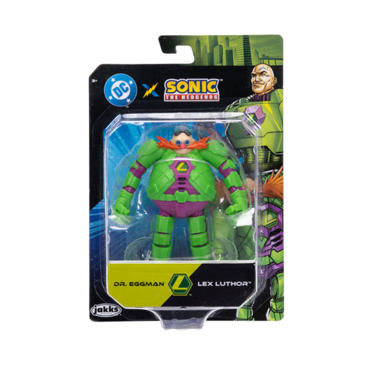 FIGURA 2.5" DR. EGGMAN COMO LEX LUTHOR SONIC X DC JAKKS