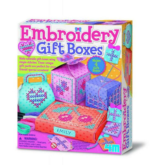 JUGUETE SET CAJITAS DE REGALO BORDADAS 4M