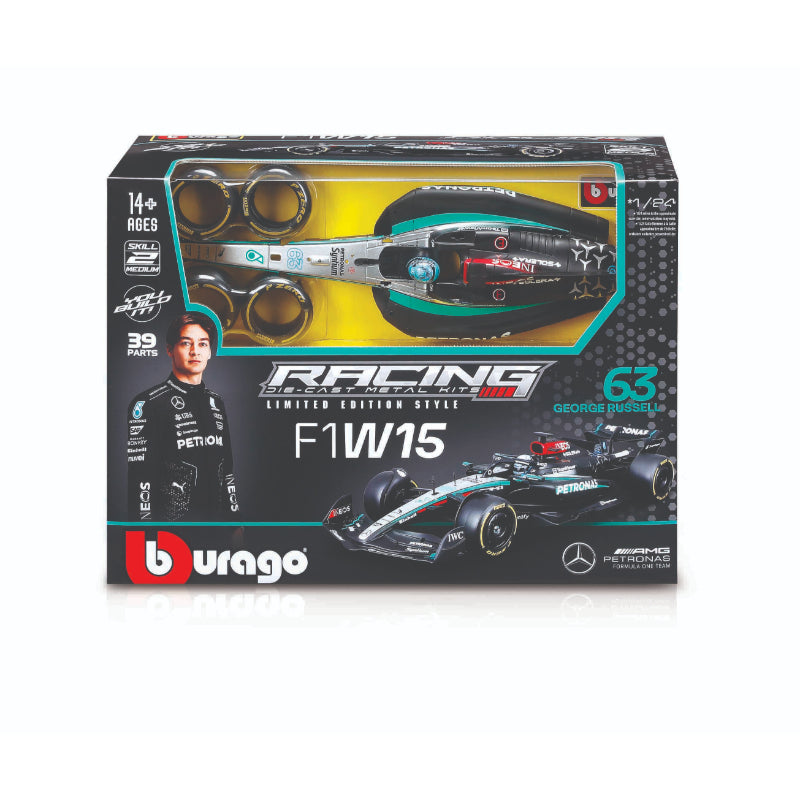 AUTITO 1:24 RF MERCEDES W15 KIT MODELO C/CASCO (2024) BBURAGO
