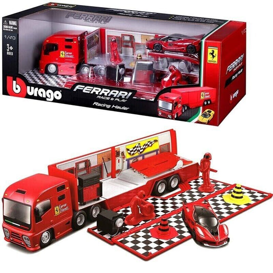 Bburago Ferrari Hauler Race and Play 1:43 auto