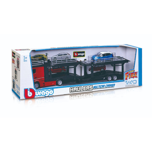 AUTITO STREET FIRE 1:43 CAMIÓN PORTA AUTOS SURTIDO BBURAGO