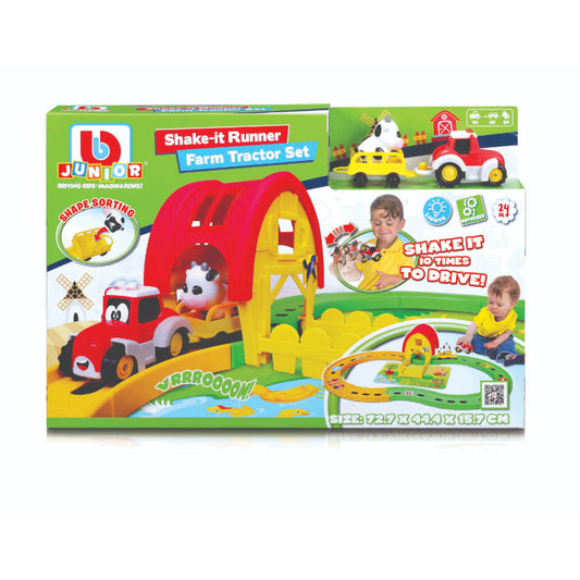 JUGUETE SET DE TRACTOR DE GRANJA SHAKE-IT RUNNER BB JUNIOR
