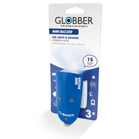 MINI BUZZER LUZ Y SONIDO AZUL GLOBBER
