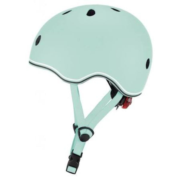 CASCO CON LUZ XXS/XS VERDE MENTA GLOBBER