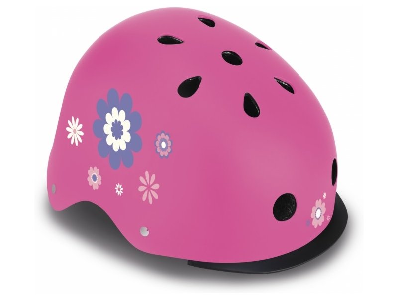 Globber casco c/ luz XS/S Rosado - Flores