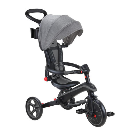 Globber carrito Explorer Trike desmontable 4 en 1 negro con gris