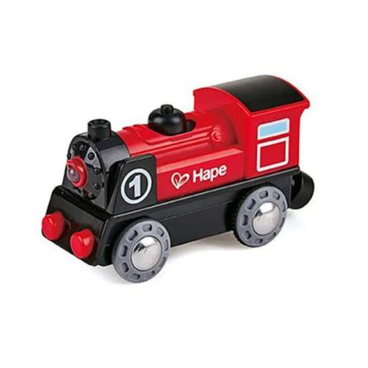 JUGUETE LOCOMOTORA CON PILAS HAPE