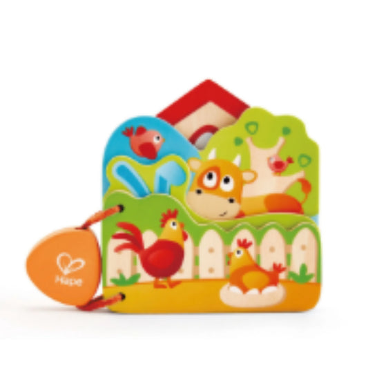 JUGUETE LIBRO DE LA GRANJA HAPE