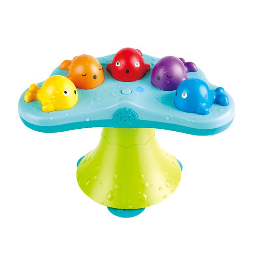 JUGUETE FUENTE BALLENAS MUSICAL PARA BAÑO VERDE HAPE