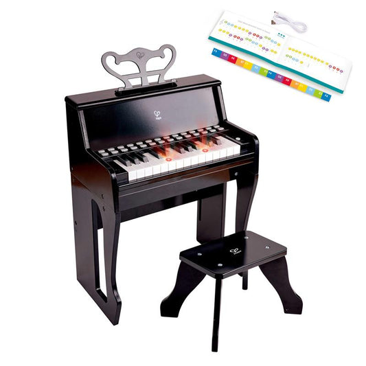 Hape piano con taburete y luces