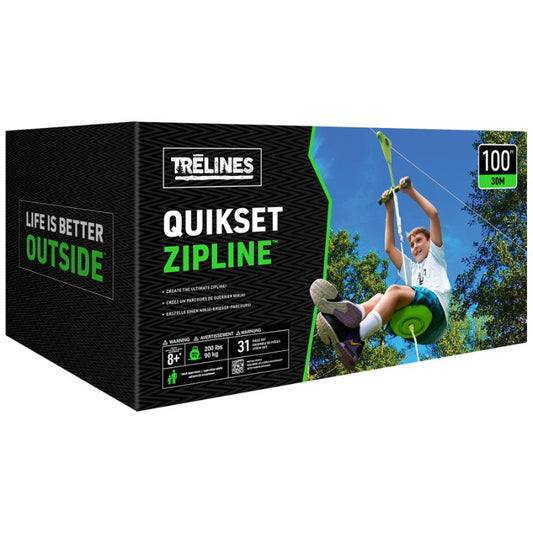 JUGUETE TIROLESA 30 METROS QUICKSET CON FRENO TRELINES