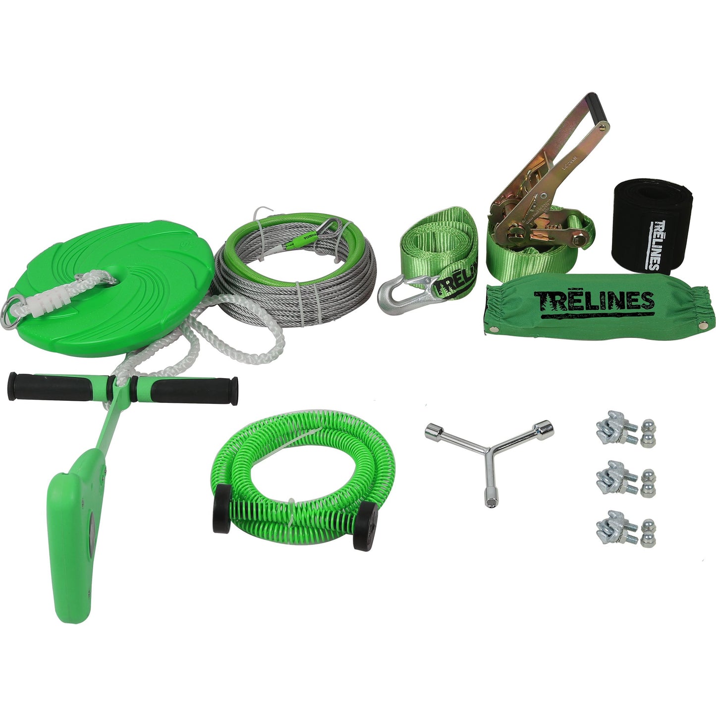 Trelines cuerda 3.048 mts. con tirolesa