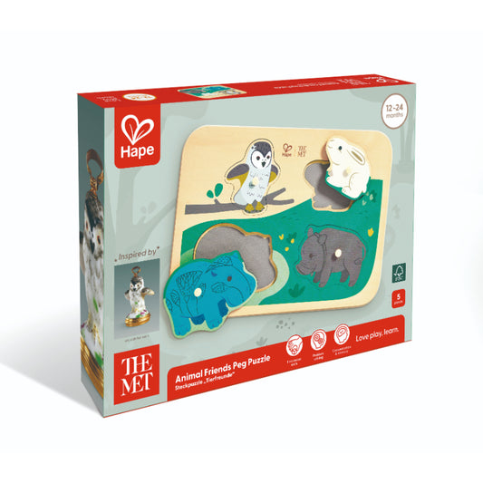 ROMPECABEZAS CON PINZA ANIMALES HAPE