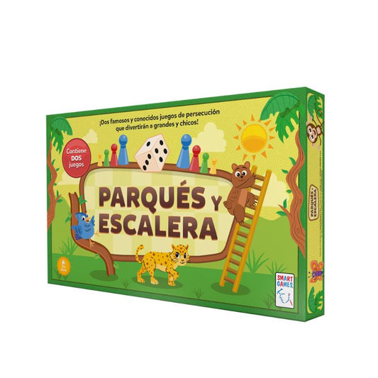 JUEGO DE MESA DIDÁCTICO SMART GAMES PARQUÉS Y ESCALERA RONDA