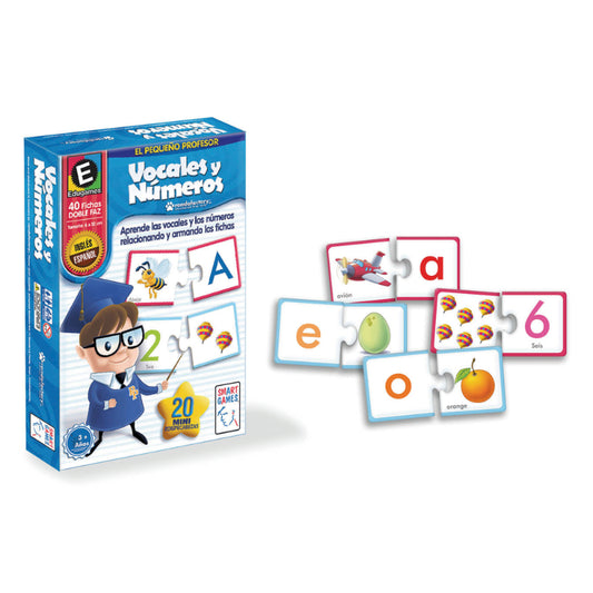 JUEGO DE MESA DIDÁCTICO SMART GAMES VOCALES Y NÚMEROS RONDA