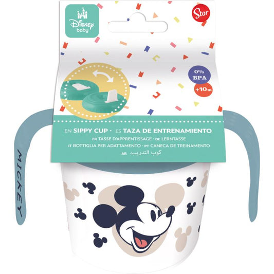 VASO DE ENTRENAMIENTO DE SILICONA 250 ML MICKEY STOR