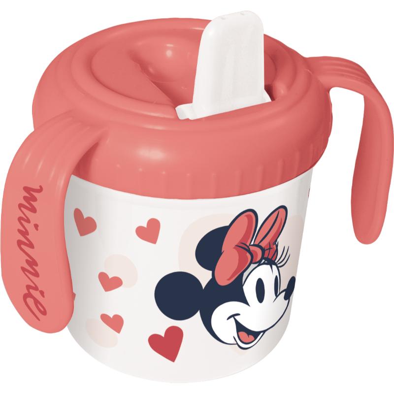 Stor taza de entrenamiento 250 ml Minnie corazones