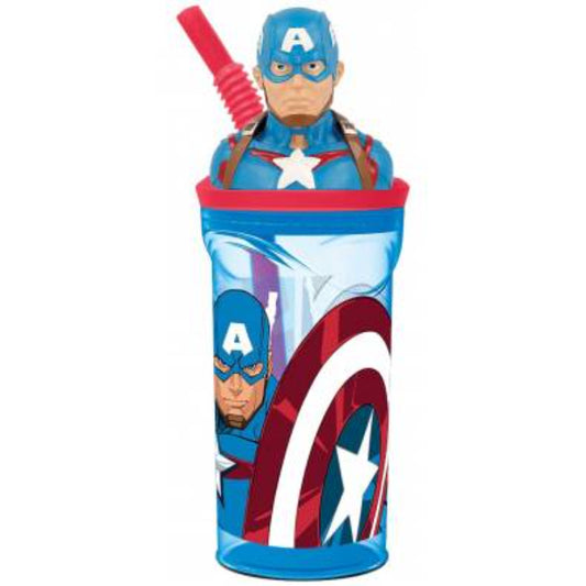 BOTELLA 3D 360 ML CAPITÁN AMÉRICA STOR
