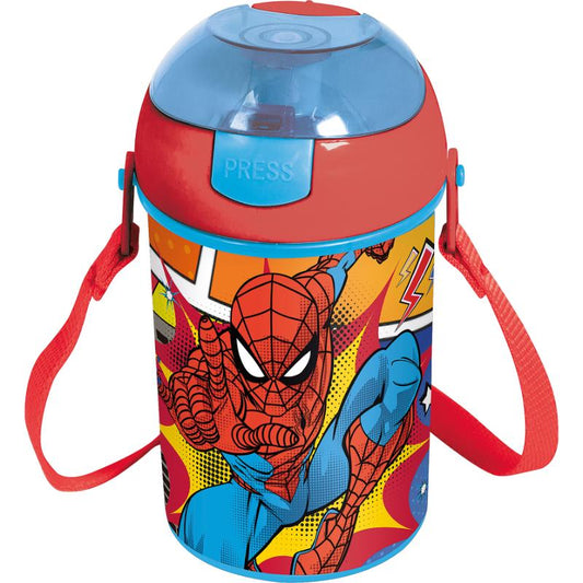 Stor pop up canteen 450 ml Spiderman