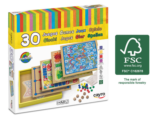 Cayro 30 juegos de madera