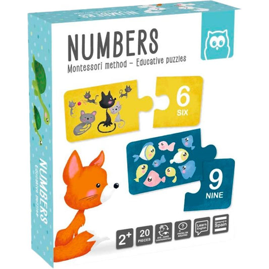 ROMPECABEZAS NÚMEROS MONTESSORI EUREKAKIDS