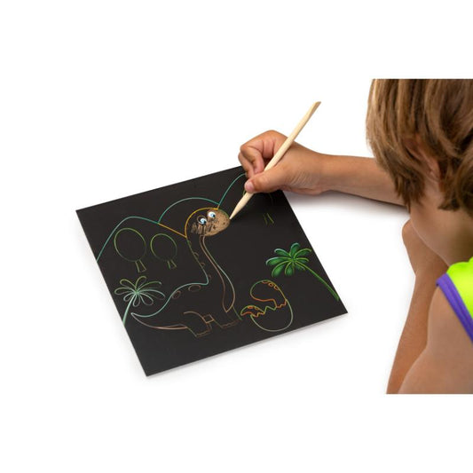 JUGUETE SCRATCH ART DINOSAURIOS EUREKAKIDS
