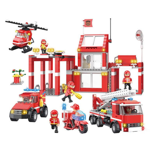 JUGUETE BLOQUES BOMBEROS 827 PIEZAS EUREKAKIDS