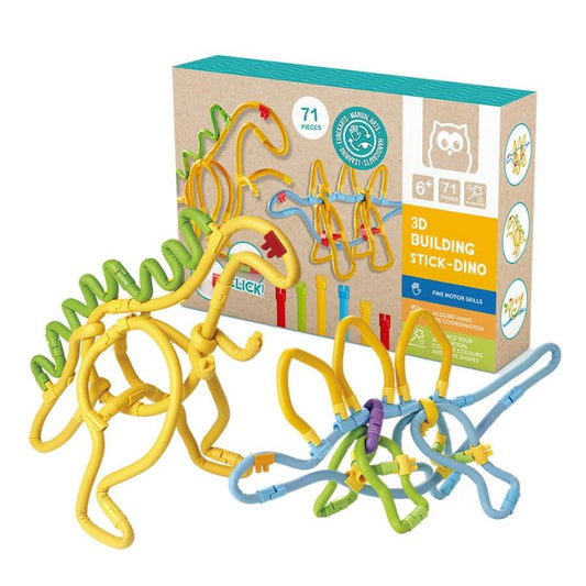 JUGUETE SOFT BUILDING STICKS ANIMALES 71 PIEZAS EUREKAKIDS