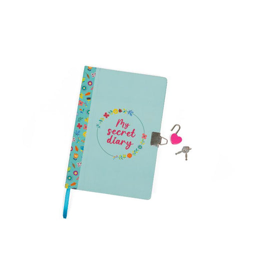 JUGUETE PAPELERIA AGENDA FLORES CON CANDADO EUREKAKIDS