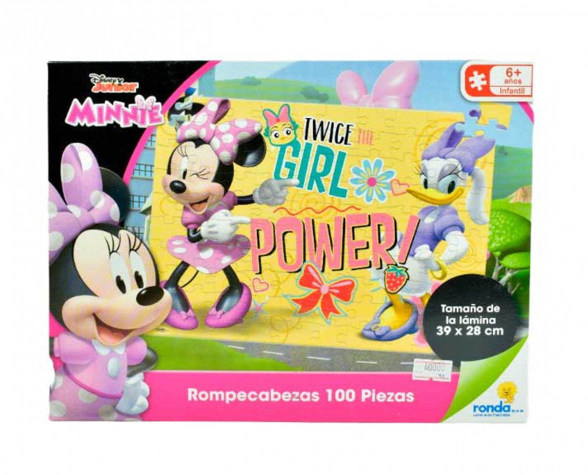 Ronda rompecabezas 100 piezas Minnie